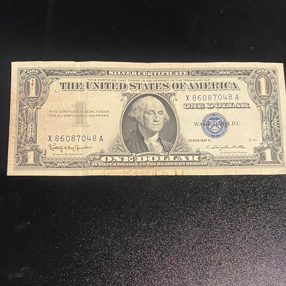 Vintage One Dollar Silver Certificate